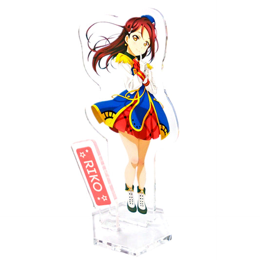 Riko Sakurauchi HAPPY PARTY TRAIN Ver. Acrylic Stand Panel Love Live! Sunshine!! SEGA 2nd Sega Staff Image Girl Hanamaru-chan Inauguration Commemorative Campaign UFO Catcher Bonus [USED]