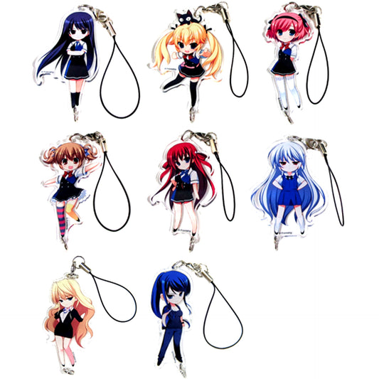 Set of 8 Grisaia Series Connecting Trading Acrylic Keychain Volume 02 C92 Goods [USED]