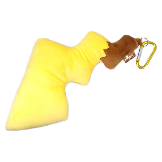 Pikachu Male Pokemon Big Pika Tail with Carabiner Pokemon Center Limited Key Chain [USED]