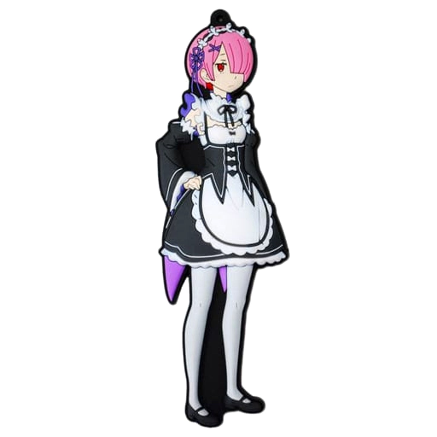 Re:ZERO -Starting Life in Another World- Ram Non-Chibi Style Rubber Charm Keychains [USED]