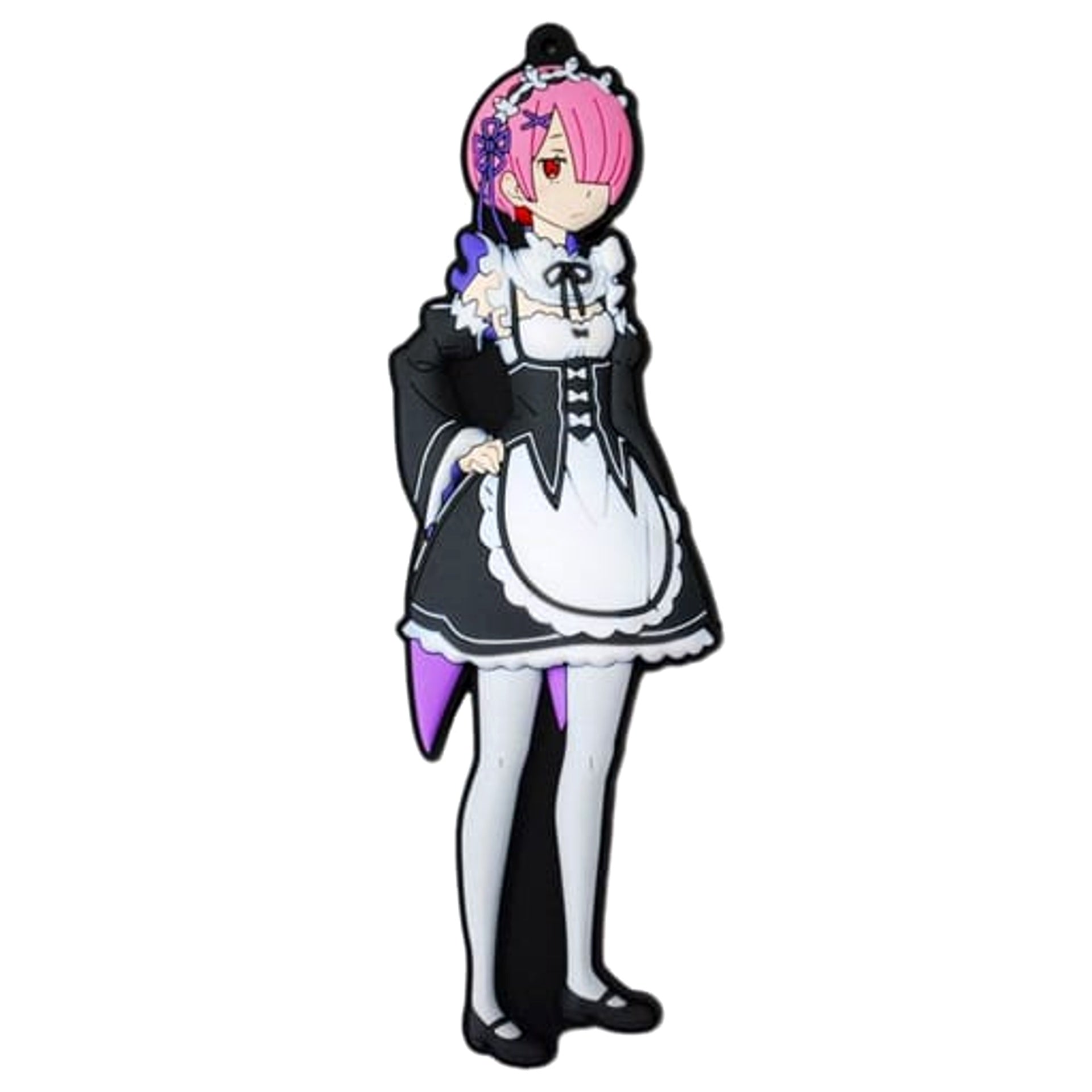Re:ZERO -Starting Life in Another World- Ram Non-Chibi Style Rubber Charm Keychains [USED]