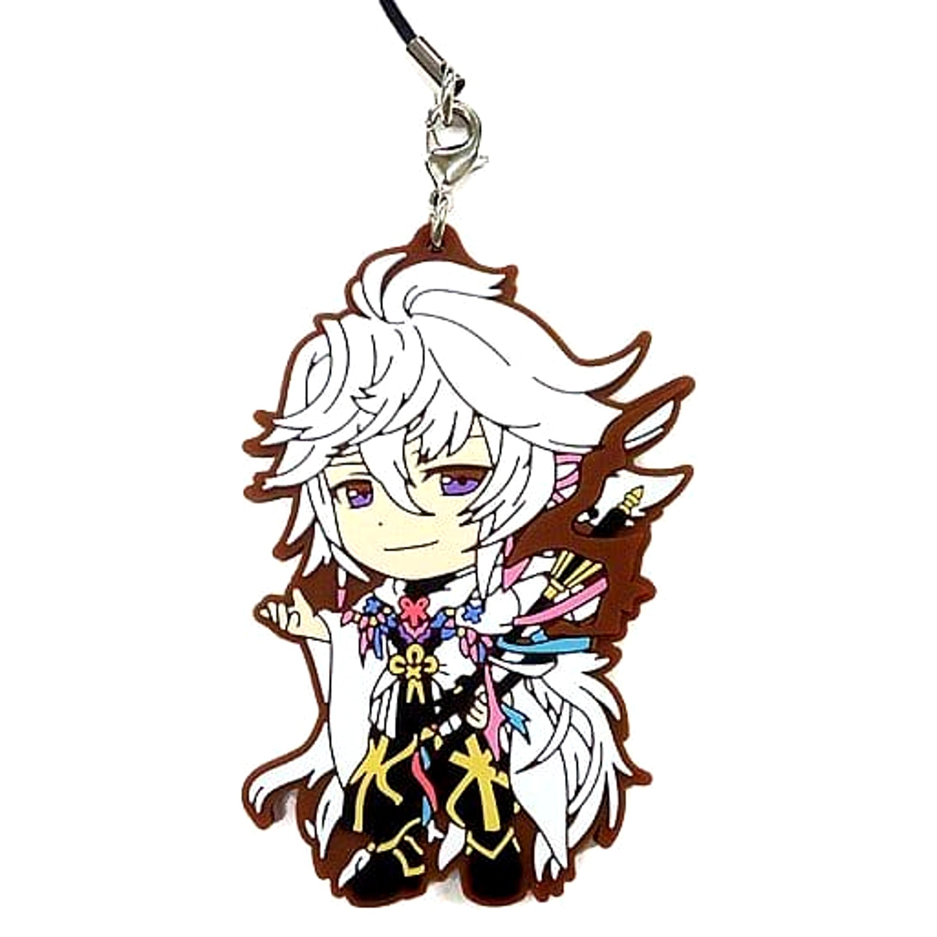 Fate/Grand Order Caster/Merlin 7th Singularity Ichiban Kuji Kyunchara Order Rubber Charm Kyunchara Illustrations Prize L Keychains [USED]