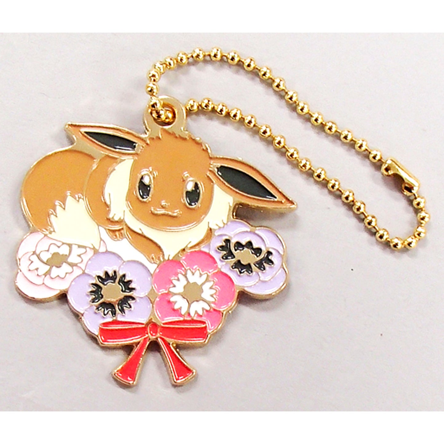 Eevee Pokemon EIEVUI and FLOWERS Ichiban Kuji G Prize Design Charm [USED]