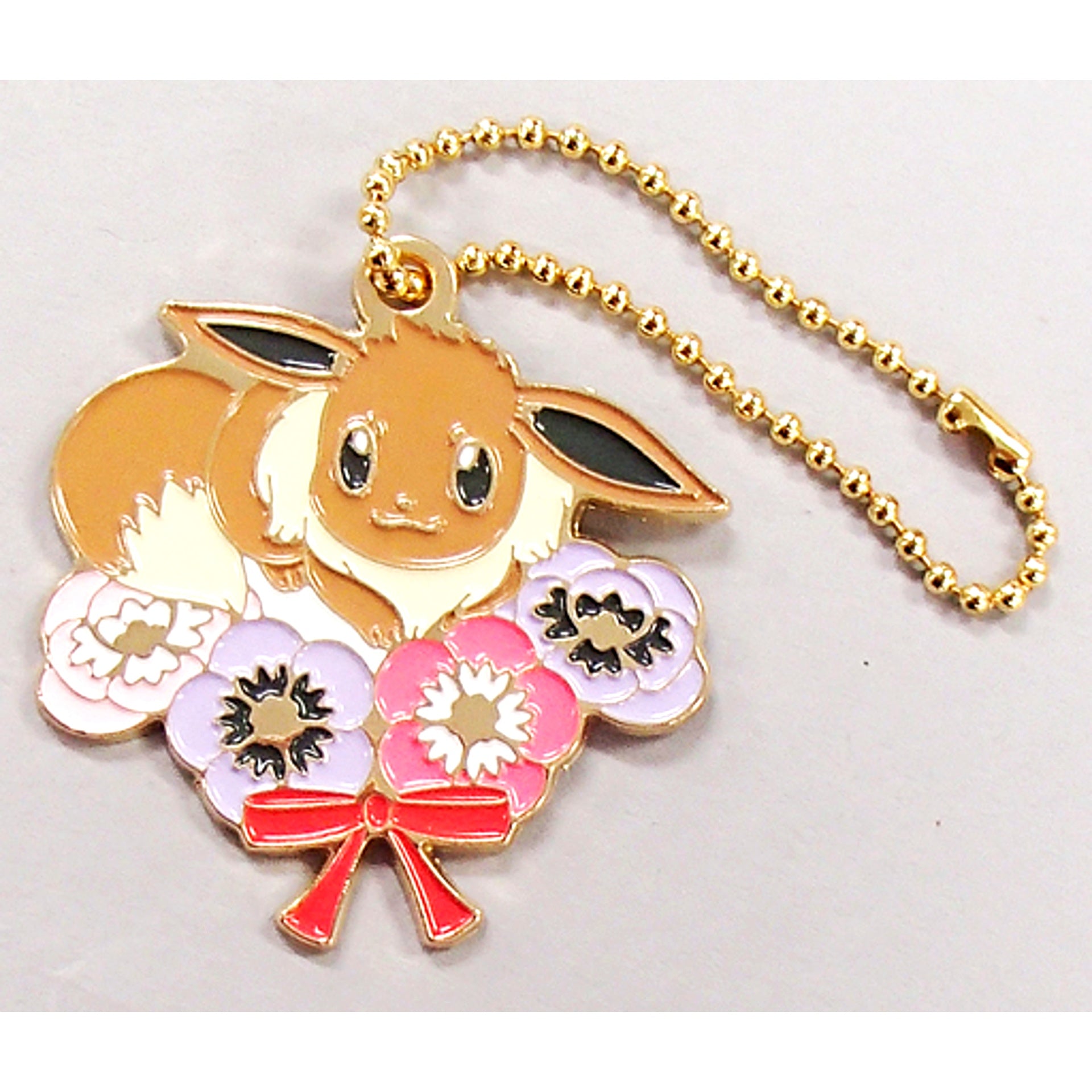 Eevee Pokemon EIEVUI and FLOWERS Ichiban Kuji G Prize Design Charm [USED]