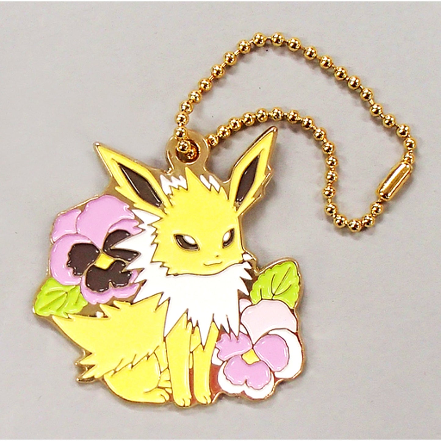 Jolteon Pokemon EIEVUI and FLOWERS Ichiban Kuji G Prize Design Charm [USED]