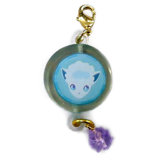 Pokemon Alolan Vulpix Charm Collection Candy Pattern Pokemon Center Limited Keychains [USED]