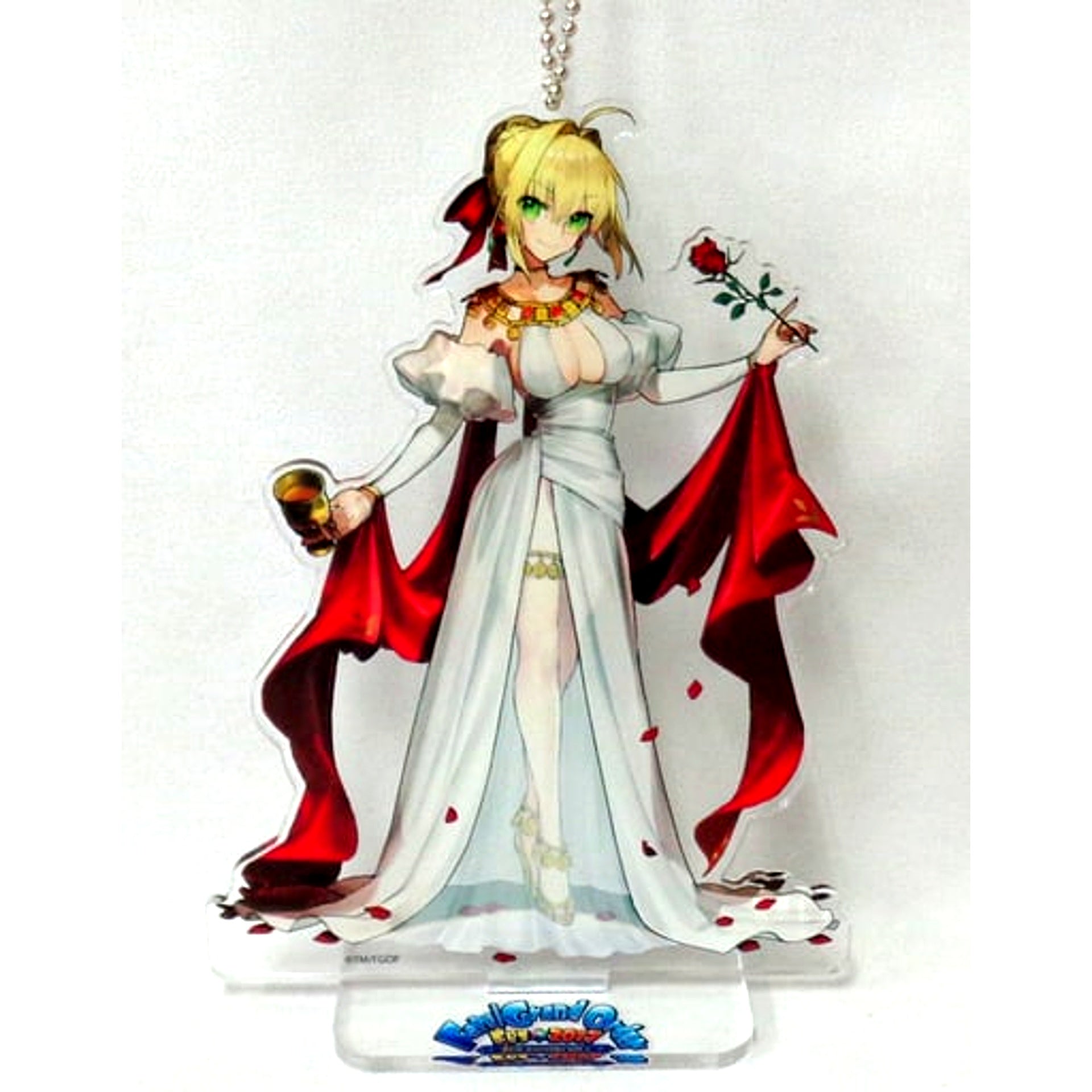 Nero Claudius Saber Fate/Grand Order Drawn Acrylic Mascot 2nd Singularity FGO Fes 2017 2nd Anniv [USED]