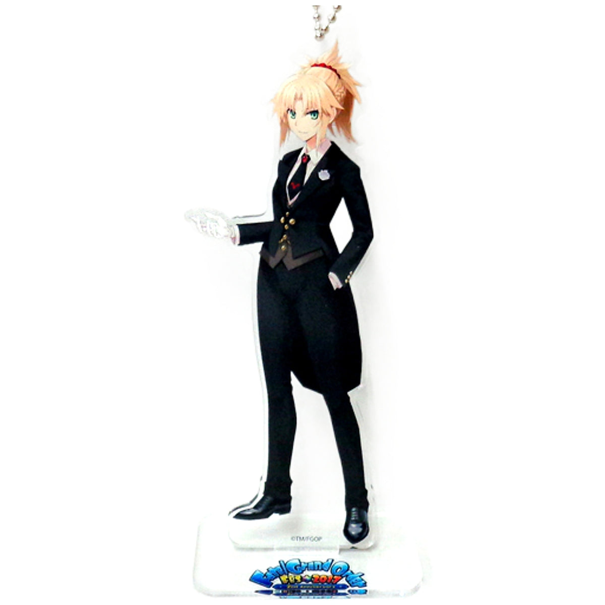 Fate/Grand Order Saber/Mordred Newly Drawn Acrylic Mascot 4th Singularity Fes. 2017 2nd Anniversary Limited Mascot [USED]