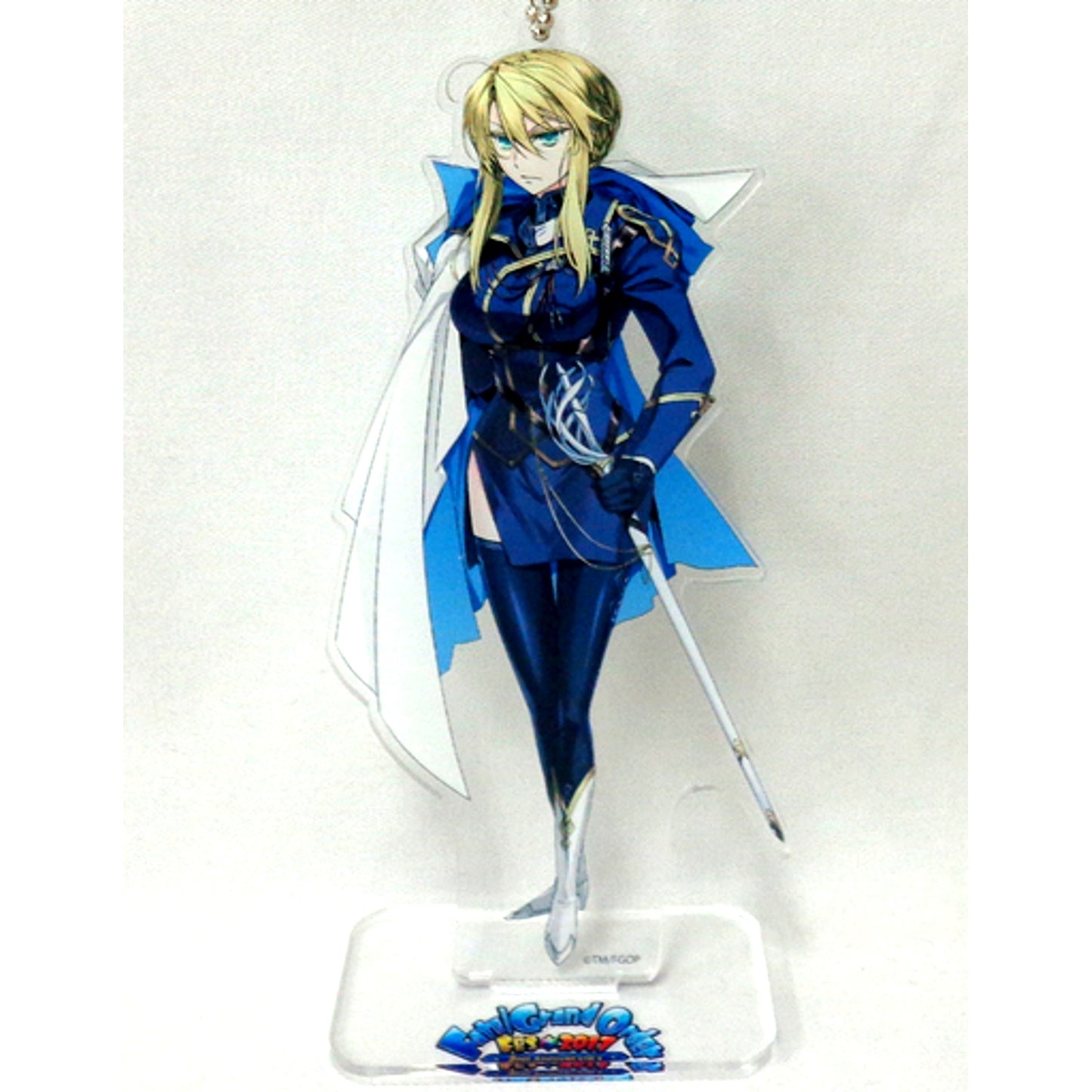 Artoria Pendragon Lancer Fate/Grand Order Drawn Acrylic Mascot 6th Singularity FGO Fes 2017 2nd Anniv [USED]