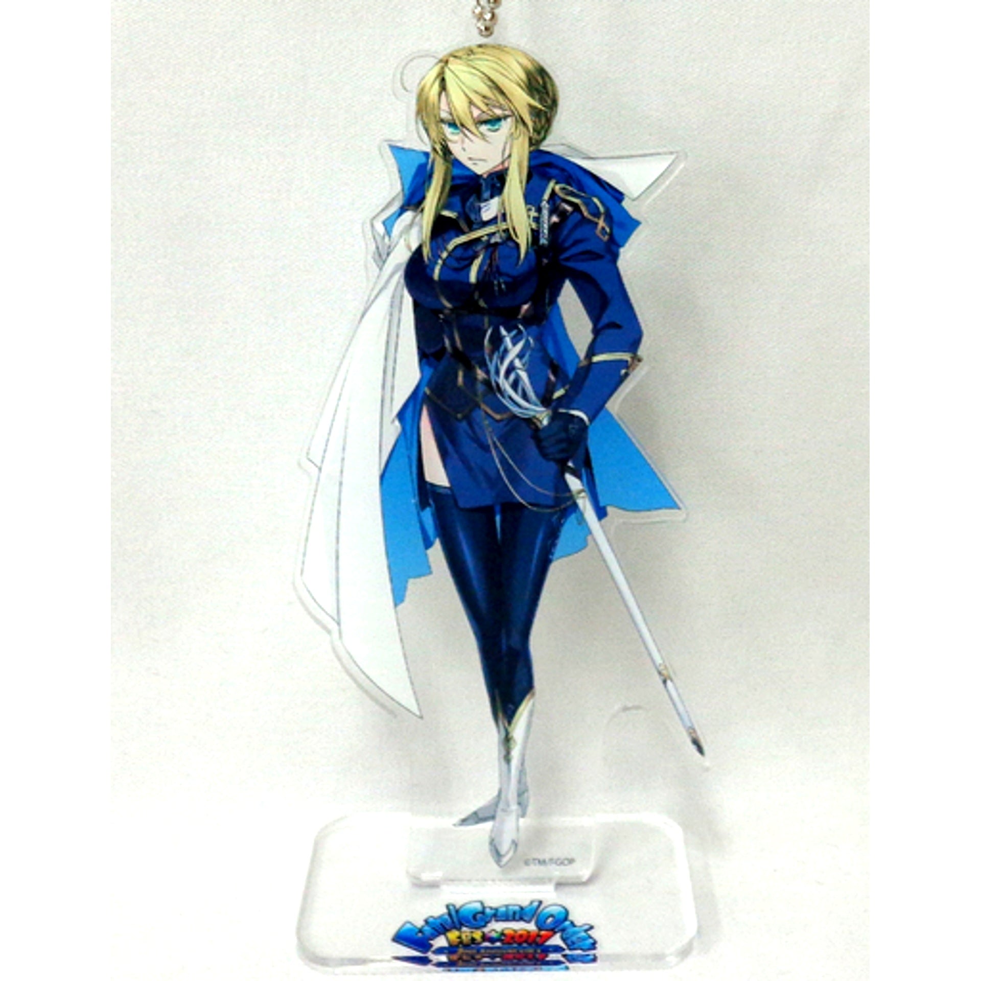 Artoria Pendragon Lancer Fate/Grand Order Drawn Acrylic Mascot 6th Singularity FGO Fes 2017 2nd Anniv [USED]