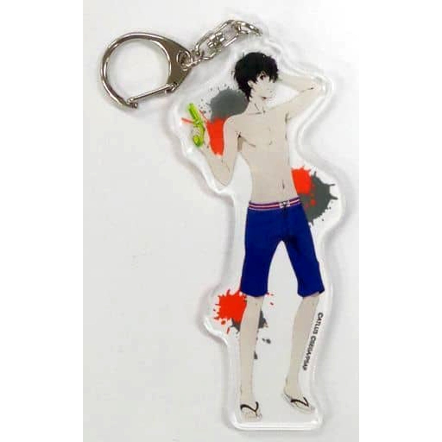 Persona 5 the Animation: The Day Breakers Protagonist Trading Acrylic Keychains Special Event Junkissa Leblanc Attic Strategy Conference Limited Keychains [USED]