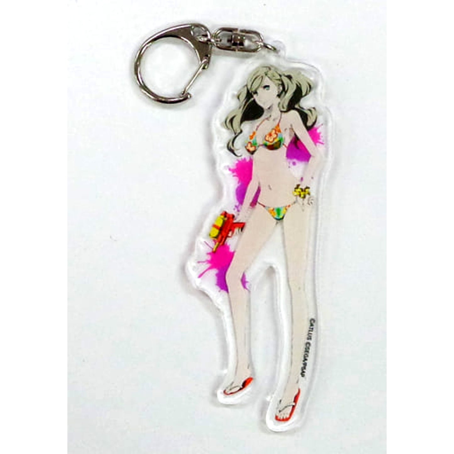 Persona 5 the Animation: The Day Breakers Ann Takamaki Trading Acrylic Keychains Special Event Junkissa Leblanc Attic Strategy Conference Limited Keychains [USED]