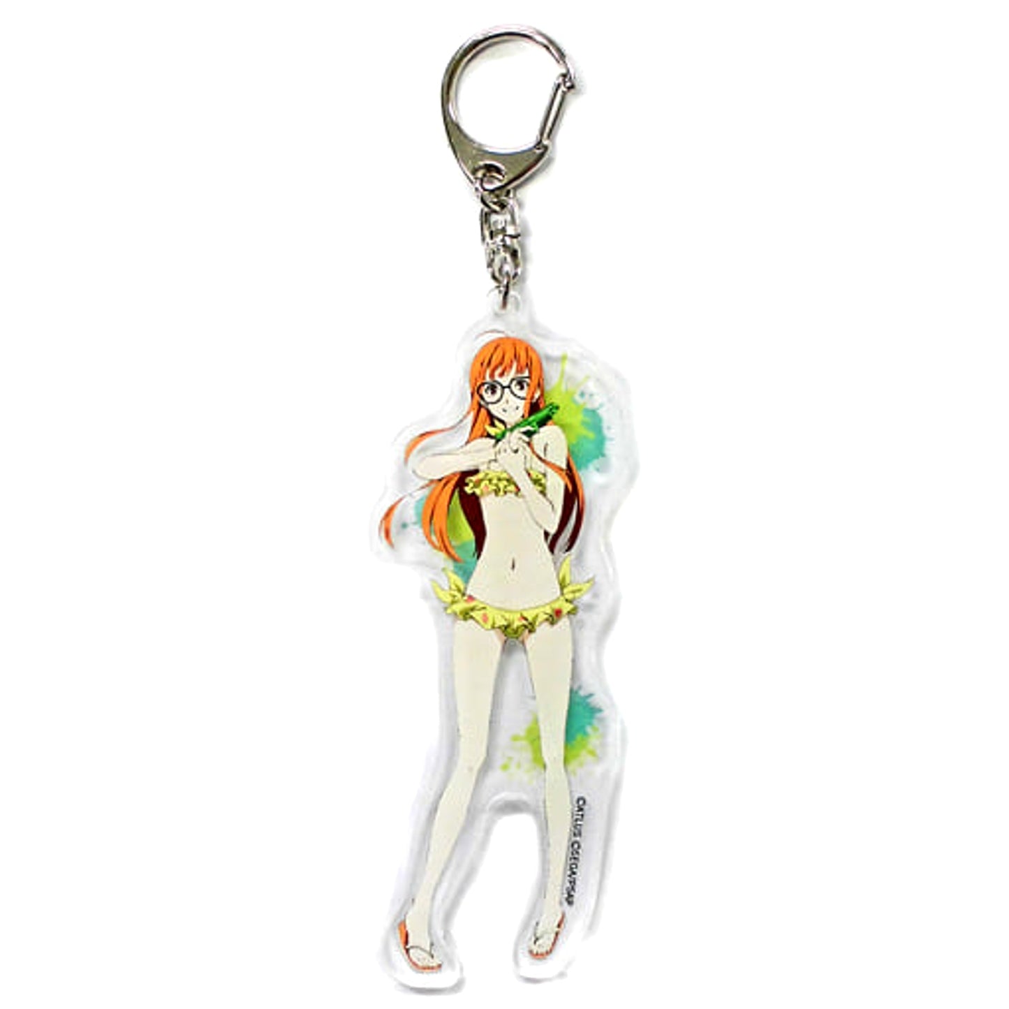 Persona 5 the Animation: The Day Breakers Futaba Sakura Trading Acrylic Keychains Special Event Junkissa Leblanc Attic Strategy Conference Limited Keychains [USED]