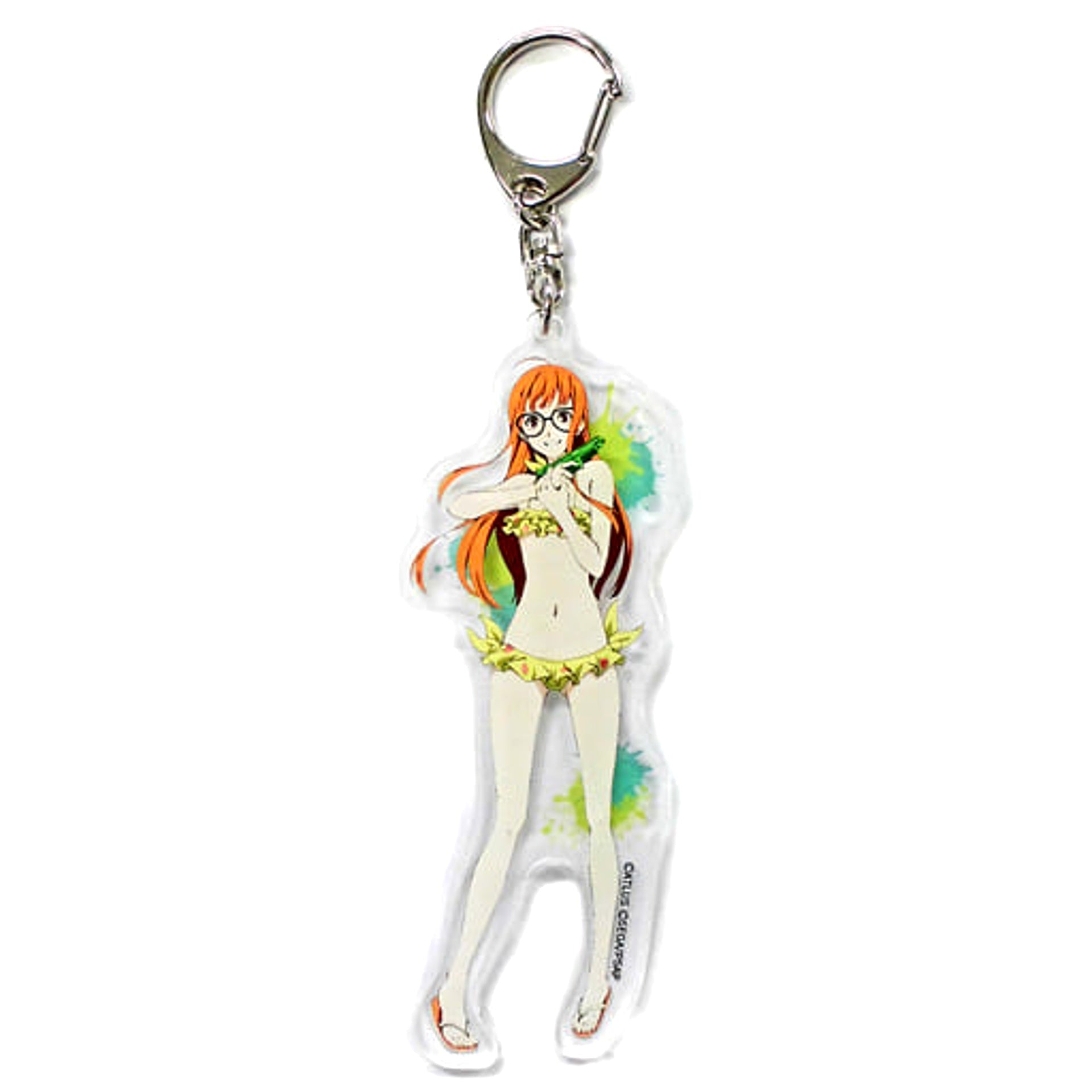 Persona 5 the Animation: The Day Breakers Futaba Sakura Trading Acrylic Keychains Special Event Junkissa Leblanc Attic Strategy Conference Limited Keychains [USED]