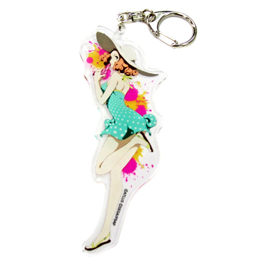 Haru Okumura Persona 5 the Animation THE DAY BREAKERS Trading Acrylic Keychain Cafe Leblanc Attic Strategy Meeting [USED]