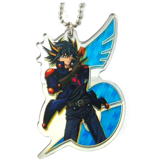 Yu-Gi-Oh! 5D's Fudo Yusei Legendary Duelist Acrylic Mirror Keychain Ichiban Cafe Yu-Gi-Oh! Series Limited Keychains [USED]