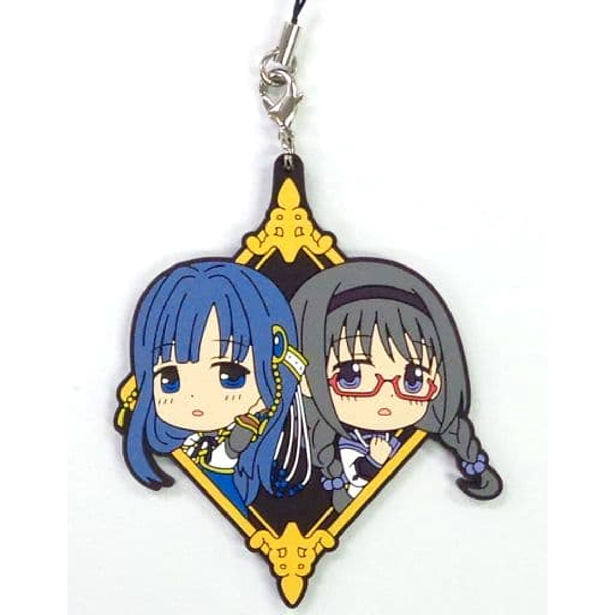 Magia Record: Puella Magi Madoka Magica Side Story Nanami Yachiyo Homura Akemi Ichiban Kuji Rubber Charm Kyunchara Illustrations Prize G [USED]