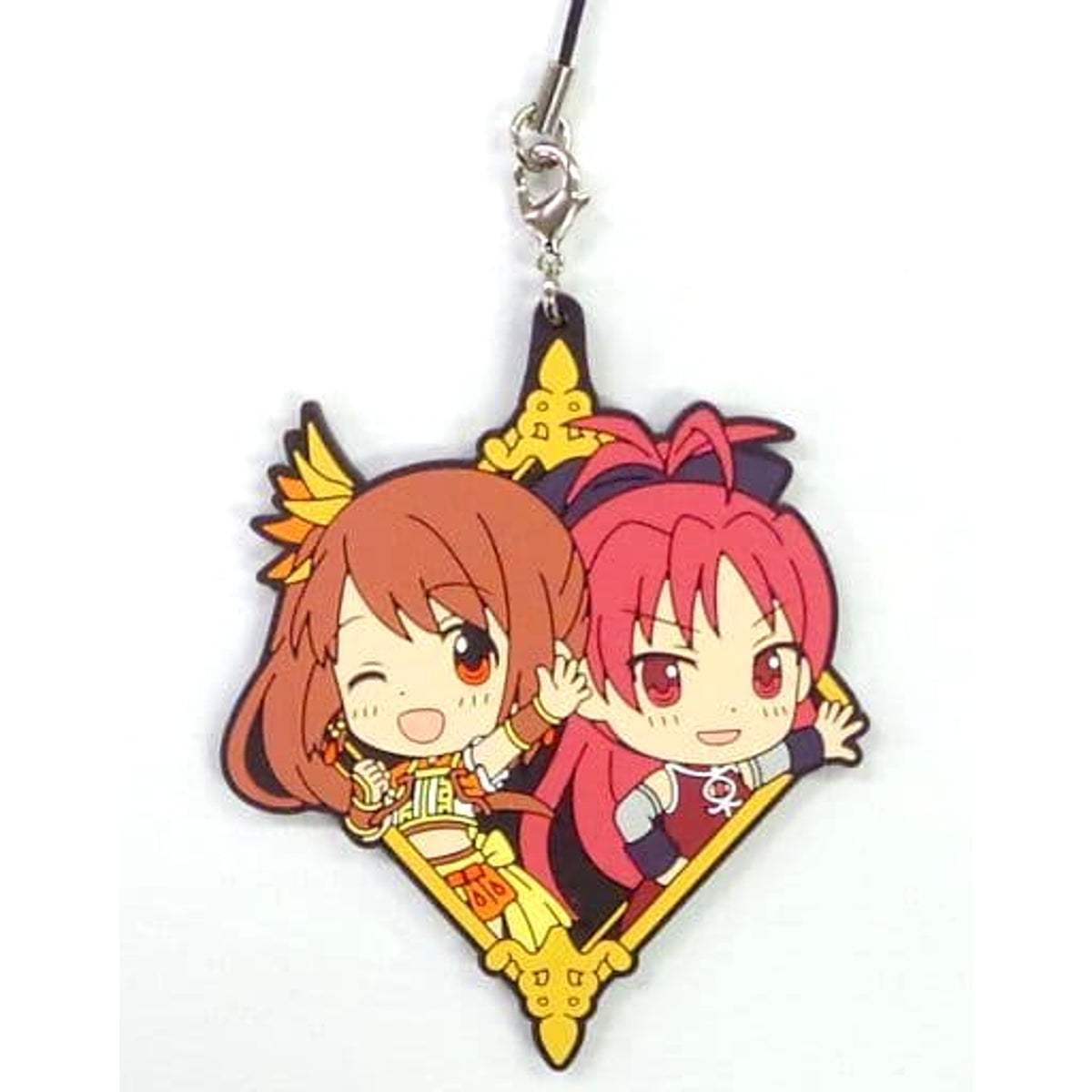 Magia Record: Puella Magi Madoka Magica Side Story Tsuruno Yui Kyoko Sakura Ichiban Kuji Rubber Charm Kyunchara Illustrations Prize G [USED]