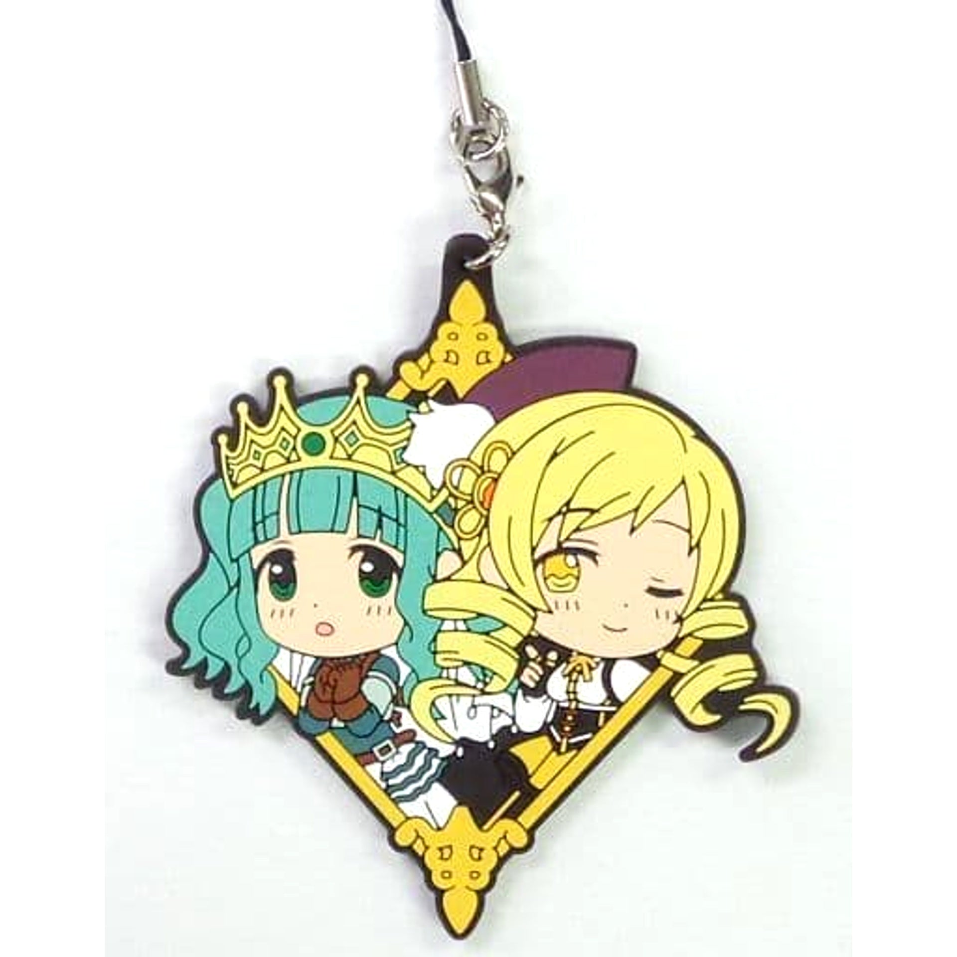 Magia Record: Puella Magi Madoka Magica Side Story Sana Futaba Mami Tomoe Ichiban Kuji Rubber Charm Kyunchara Illustrations Prize G Keychains [USED]