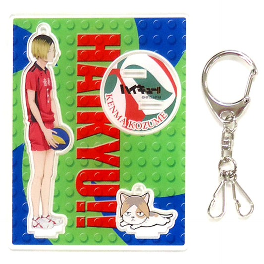 Kenma Kozume Haikyu!! x JUMP SHOP Karasuno High School Volleyball Club Trial Enrollment Goods Acrylic Stand Keychain [USED]