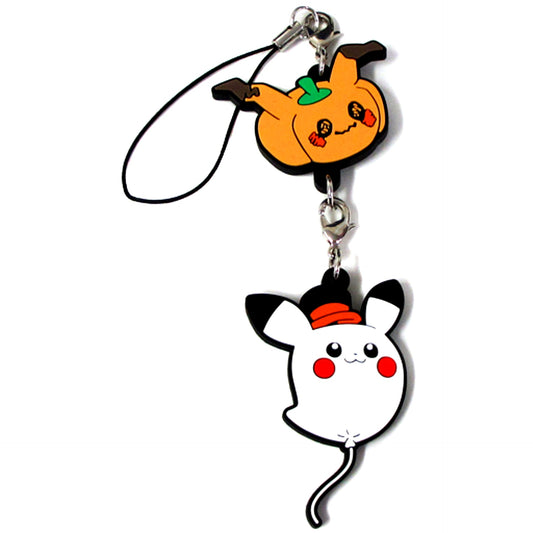 Pumpkin Mimikyu & Ghost Pikachu Pokemon Rubber Strap Collection Pokemon Halloween Time Pokemon Center Ltd [USED]
