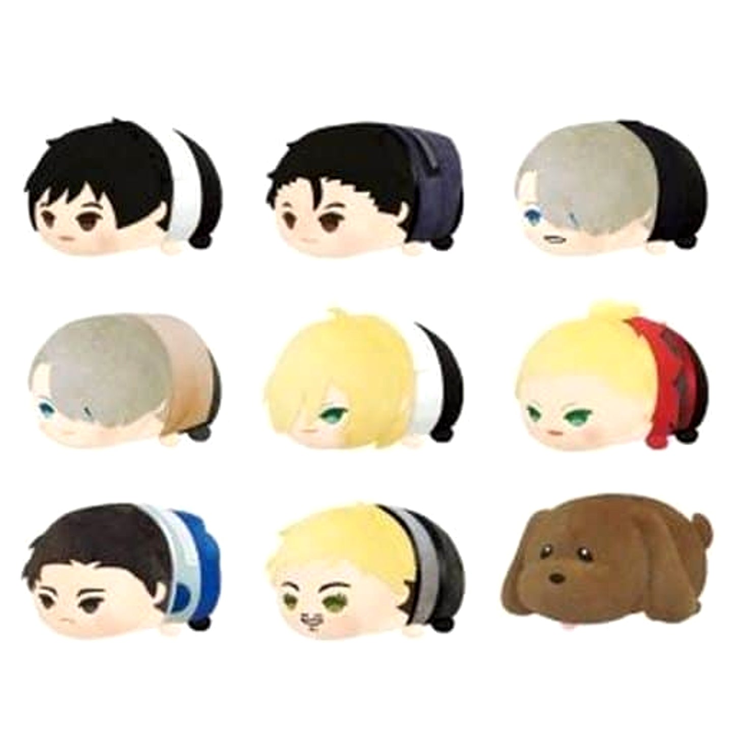 Yuri!!! On ICE Victor Nikiforov & Others Mochimochi Mascot Vol.2 All 9 Types Set Keychains [USED]