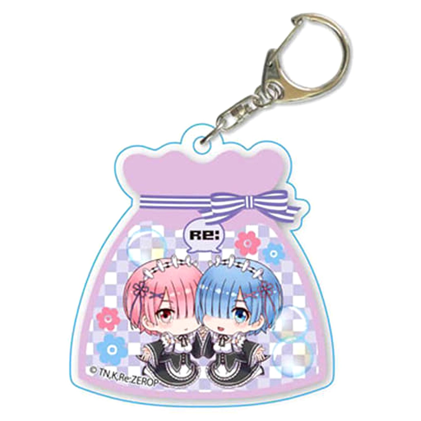 Re:ZERO -Starting Life in Another World- Ram Rem Pukasshu Acrylic Keychain Keychains [USED]