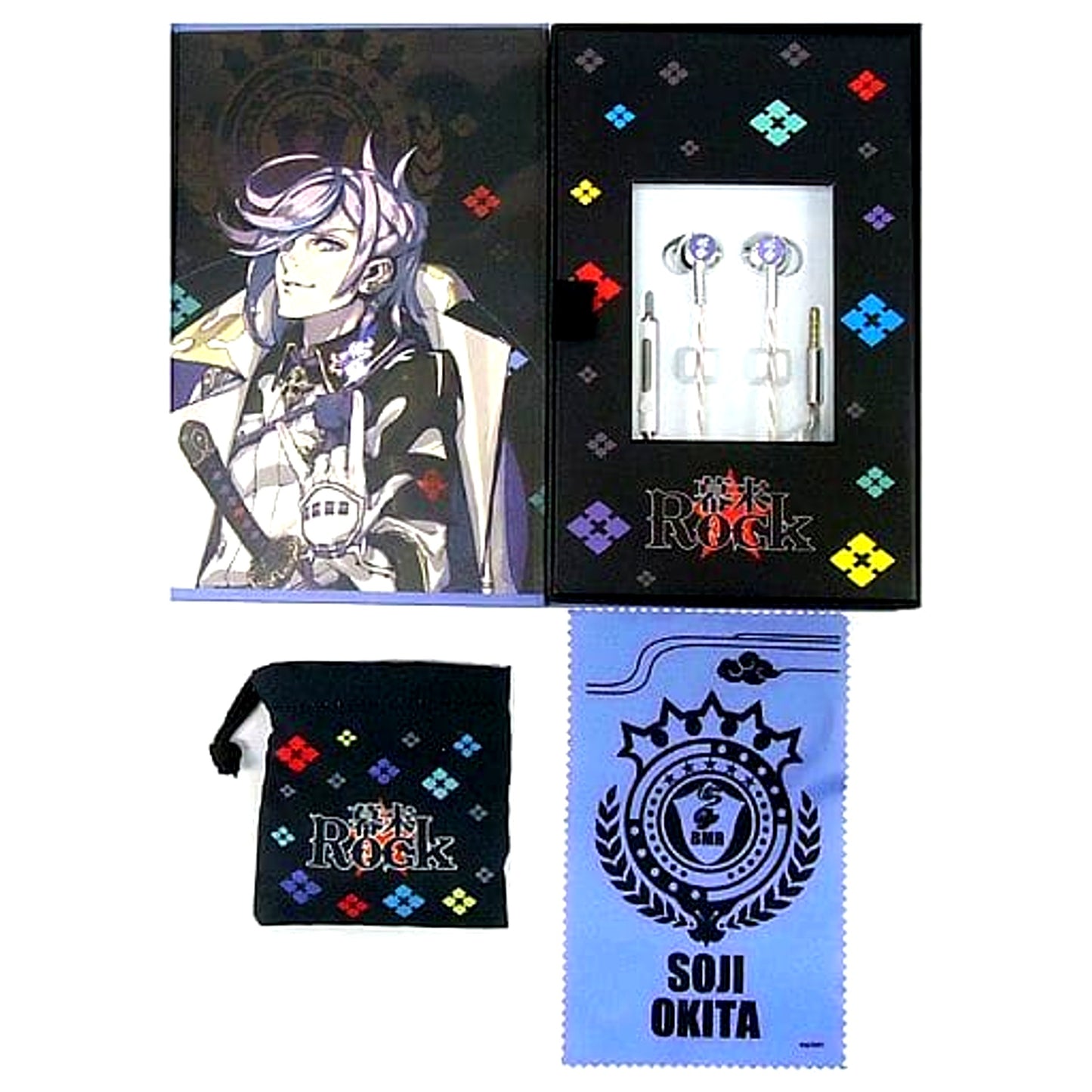 Soji Okita Bakumatsu ROCK x ONKYO Hi-Res Earphones Soji Okita Model [USED]
