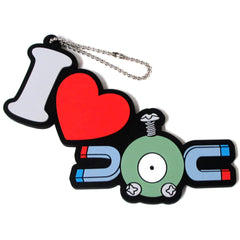 Pokemon Research Magnemite I Love Ichiban Kuji Big Rubber Keychain Magnemite Prize B Keychains [USED]