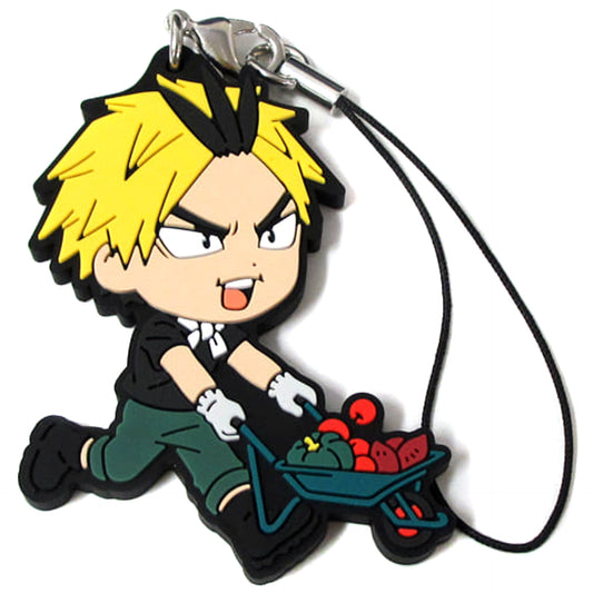 Haikyu!! Kanji Koganegawa Ichiban Kuji Eat Rice, Eat Meat, And Eat Vegetables!! 1st Grade Rubber Strap Kyunchara Illustrations Prize M Keychains [USED]