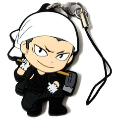 Haikyu!! Tanaka Ryunosuke Ichiban Kuji Eat Rice, Eat Meat, And Eat Vegetables!! 2nd Grade Rubber Strap Kyunchara Illustrations Prize N Keychains [USED]