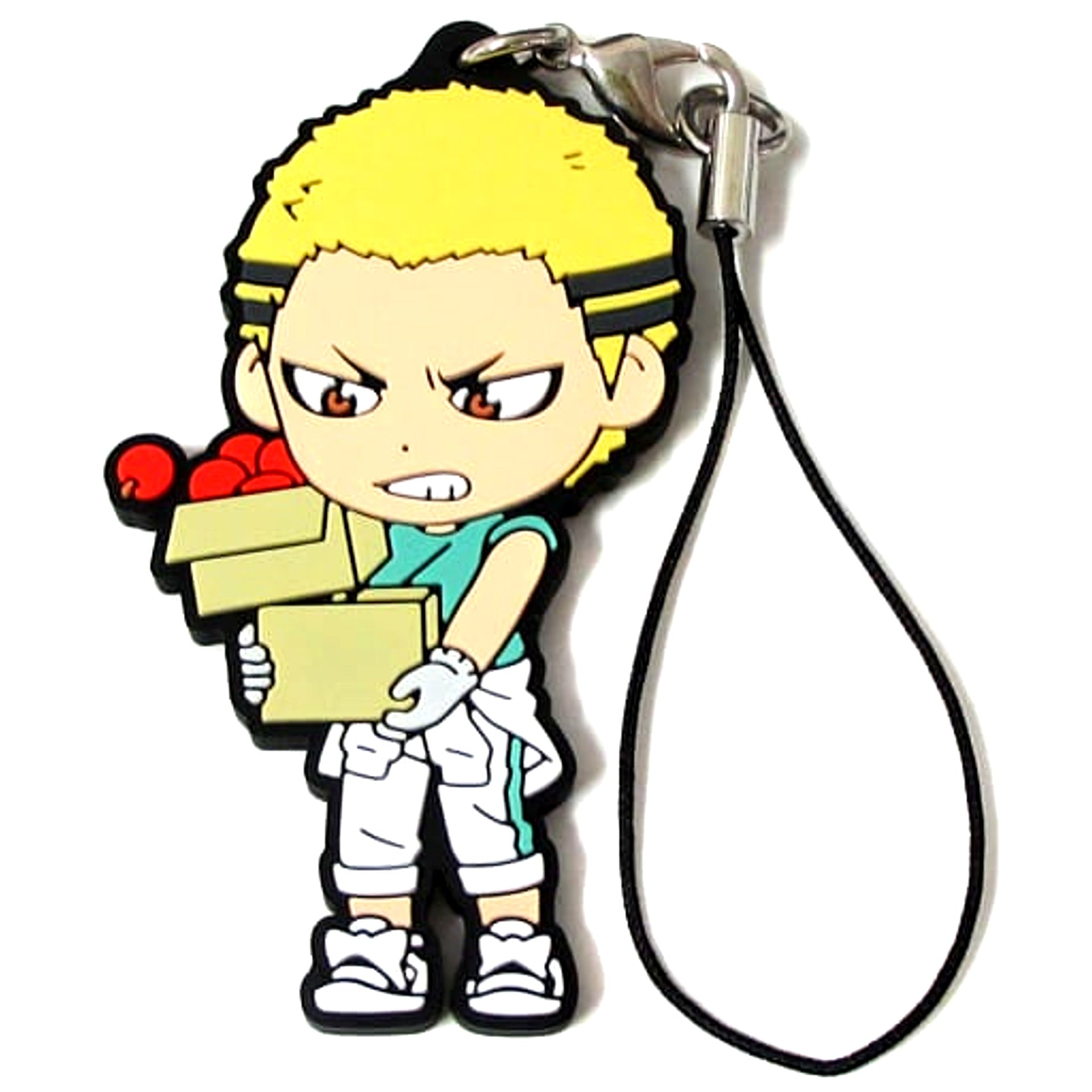 Kentaro Kyotani Haikyu!! Ichiban Kuji Eat Rice, Eat Meat, And Eat Vegetables!! 2nd Grade Rubber Strap Kyunchara Illustrations Prize N [USED]