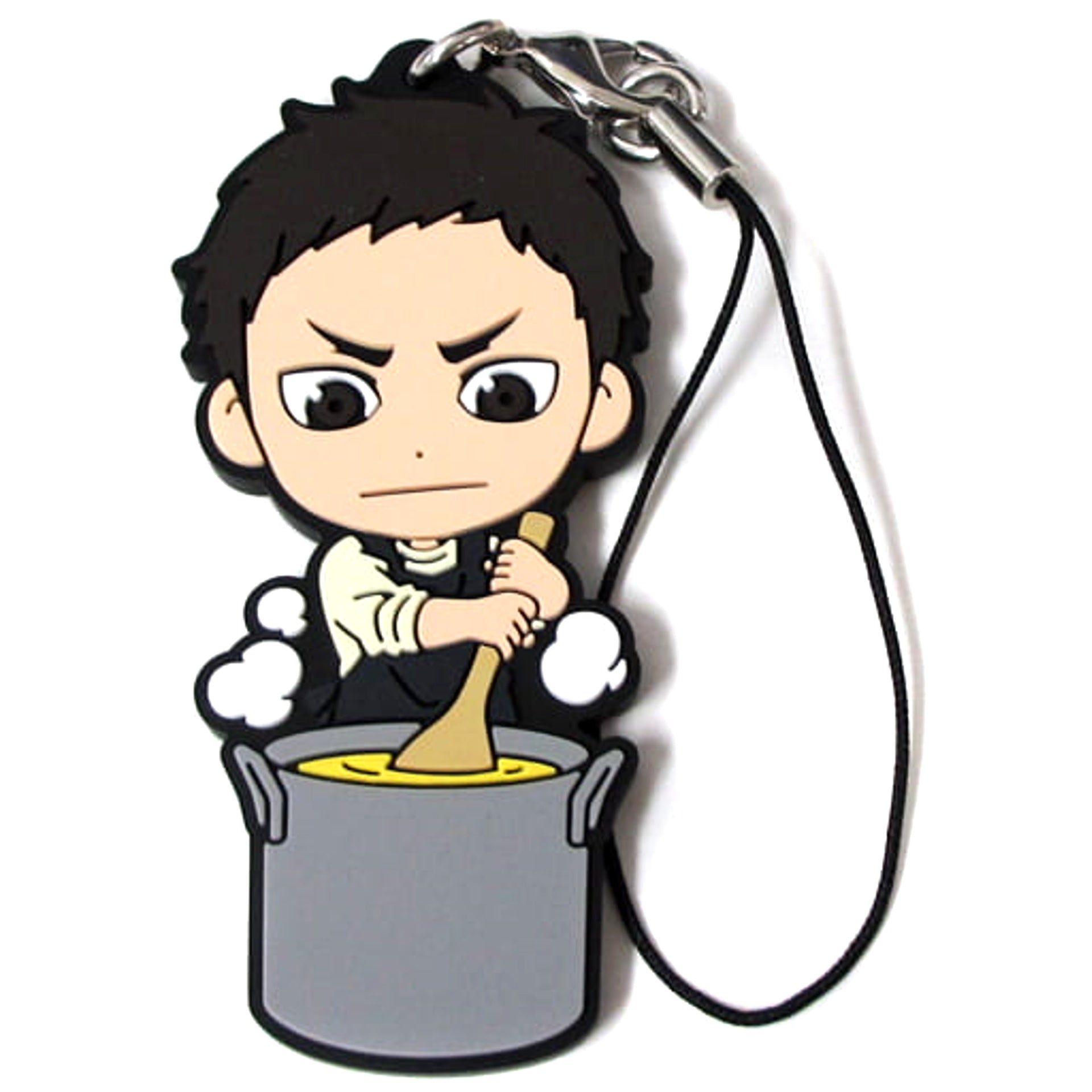 Haikyu!! Daichi Sawamura Ichiban Kuji Eat Rice, Eat Meat, And Eat Vegetables!! 3rd Year Rubber Strap Kyunchara Illustrations Prize O Keychains [USED]
