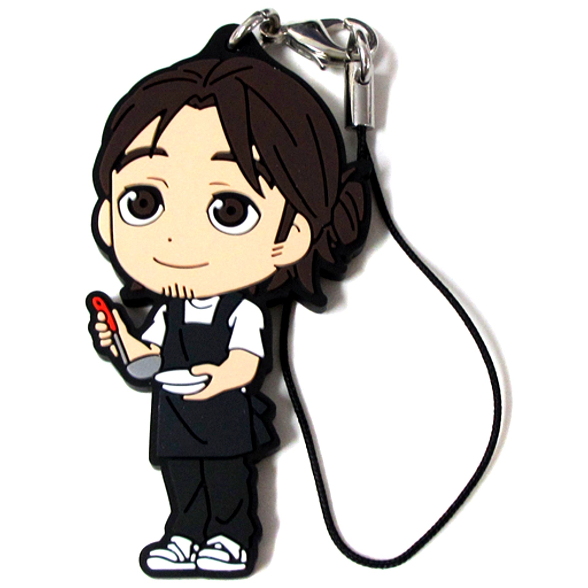 Asahi Azumane 3rd Year Rubber Strap O Prize Kyun Chara Illustrations Ichiban Kuji Haikyu Kome o Tabero [USED]