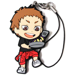 Haikyu!! Morisuke Yaku Ichiban Kuji Eat Rice, Eat Meat, And Eat Vegetables!! 3rd Year Rubber Strap Kyunchara Illustrations Prize O Keychains [USED]