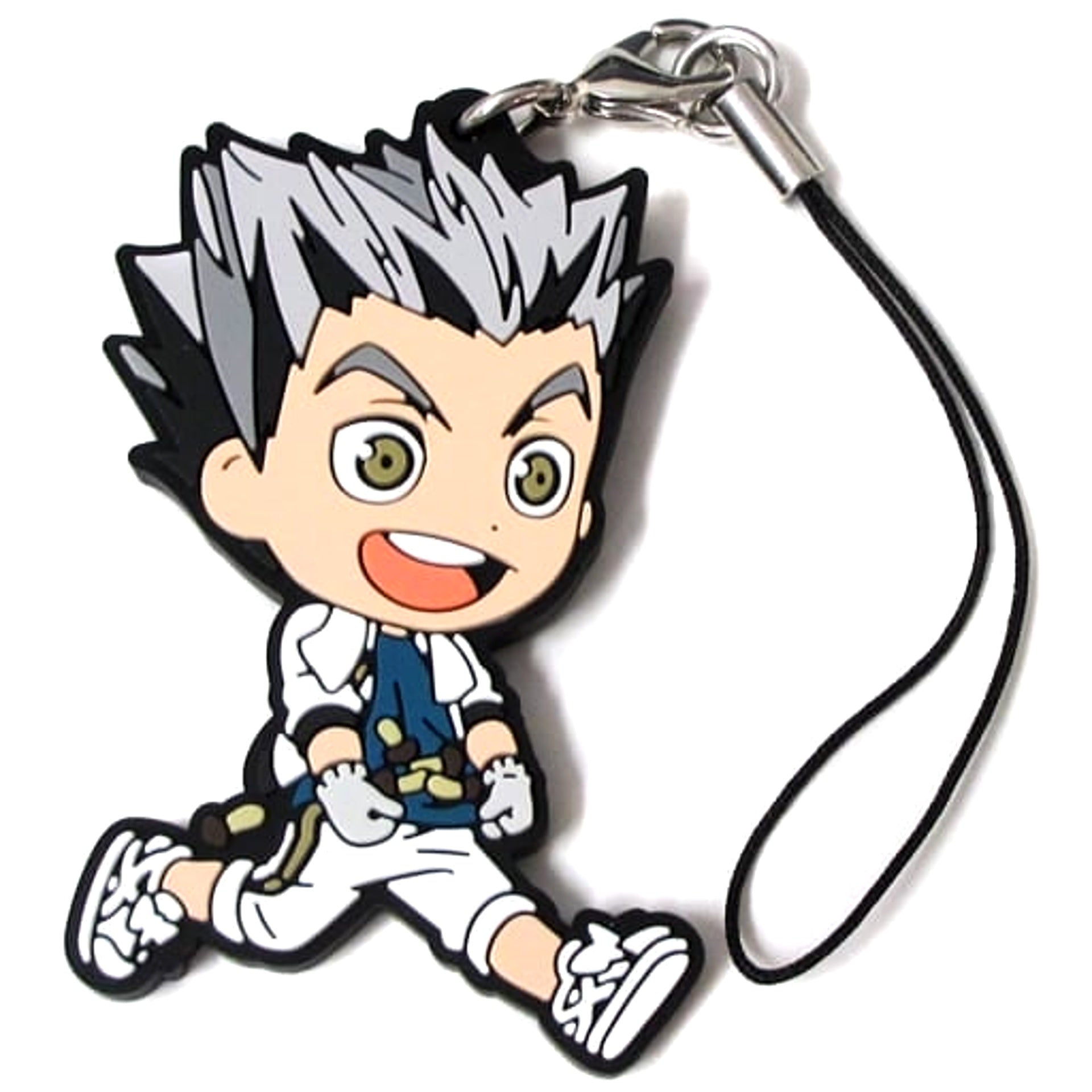Haikyu!! Kotaro Bokuto Ichiban Kuji Eat Rice, Eat Meat, And Eat Vegetables!! 3rd Year Rubber Strap Kyunchara Illustrations Prize O [USED]