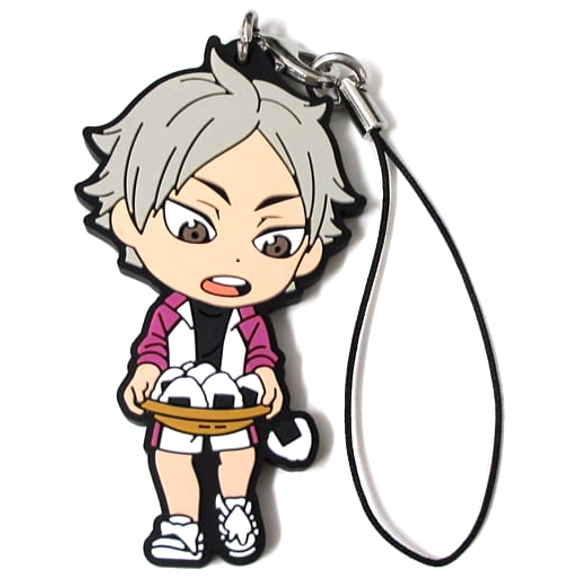 Haikyu!! Eita Semi Ichiban Kuji Eat Rice, Eat Meat, And Eat Vegetables!! 3rd Year Rubber Strap Kyunchara Illustrations Prize O [USED]