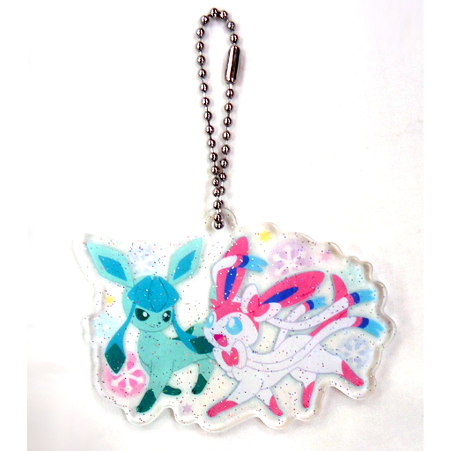 7 Glaceon and Sylveon Pokemon Acrylic Charm Collection Snowseason Pokemon Center Ltd [USED]