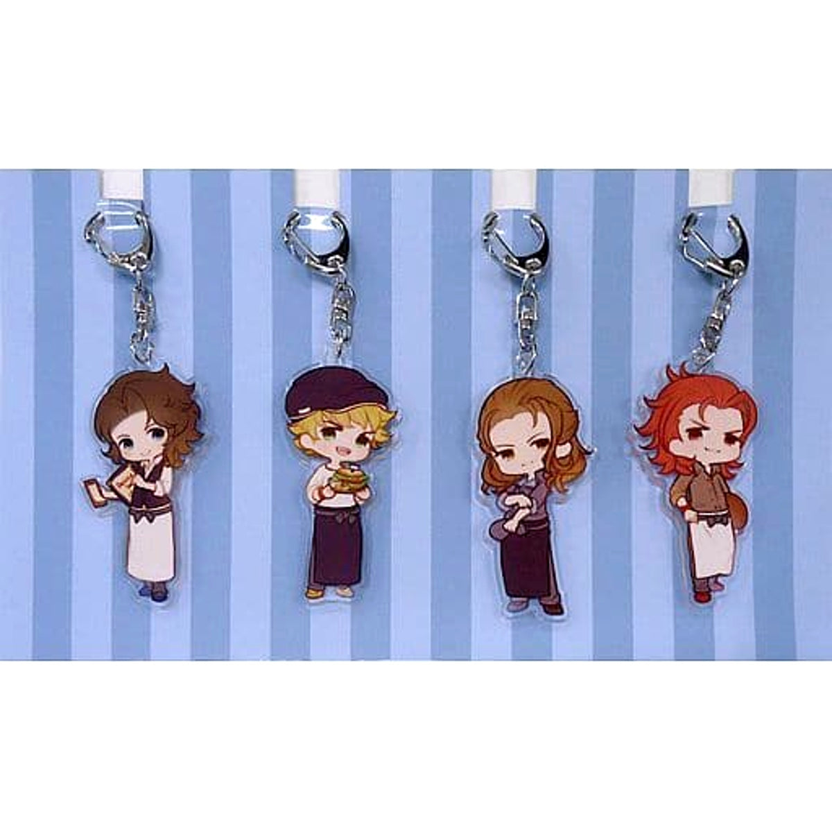 Granblue Fantasy Lancelot & Others Cafe Ver. Acrylic Keychain Set Keychains [USED]