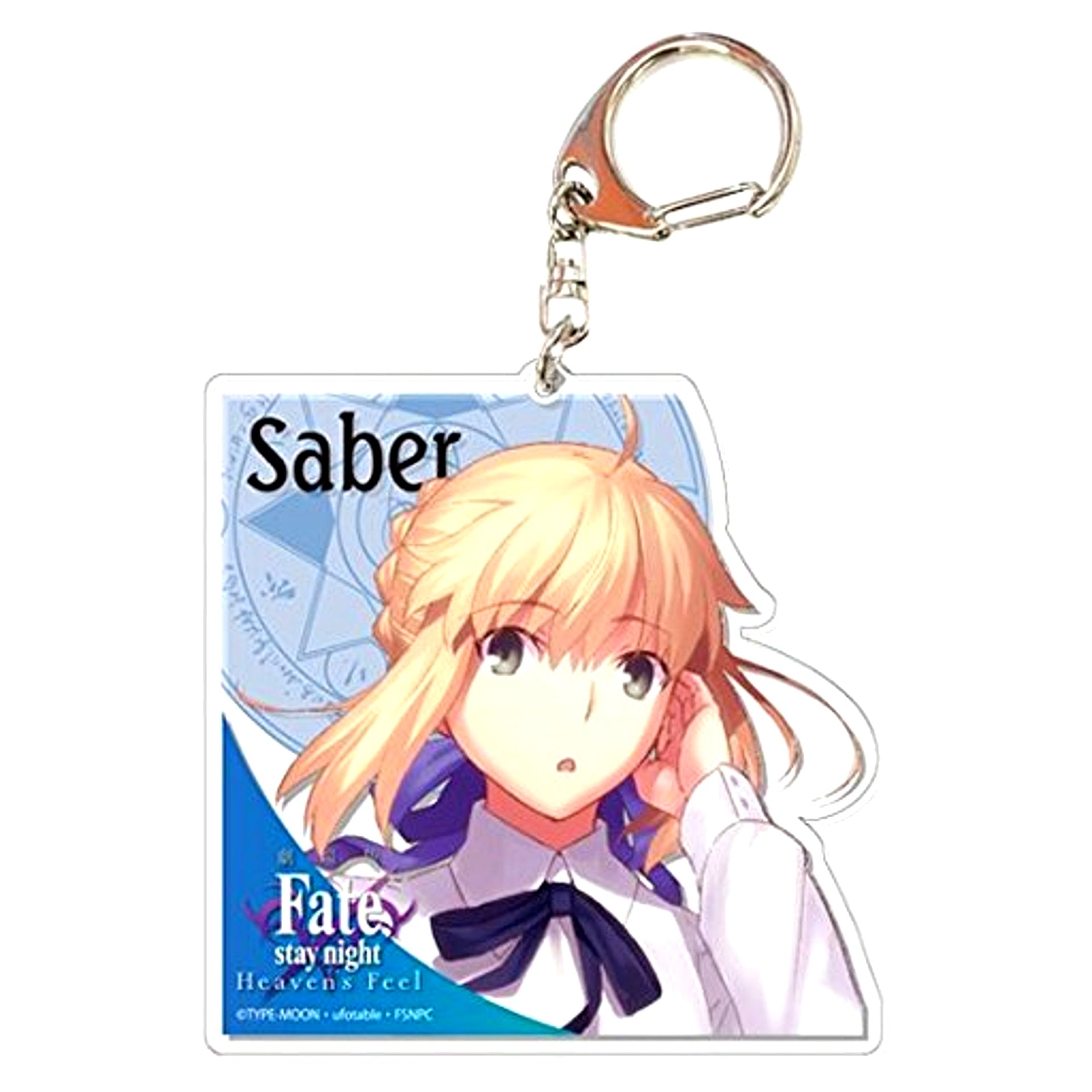 Saber Fate/stay night Heaven's Feel Movie Big Acrylic Keychain [USED]