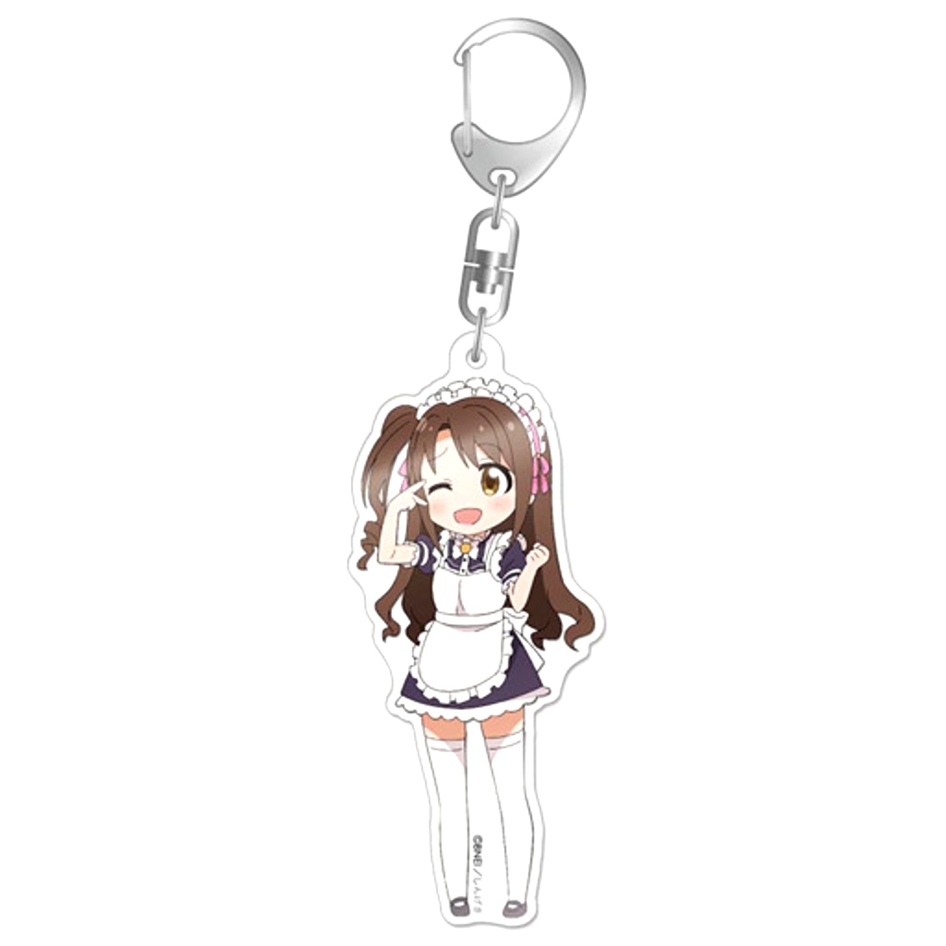 Uzuki Shimamura Maid Outfit The Idolm@ster Cinderella Girls Theater Acrylic Keychain [USED]