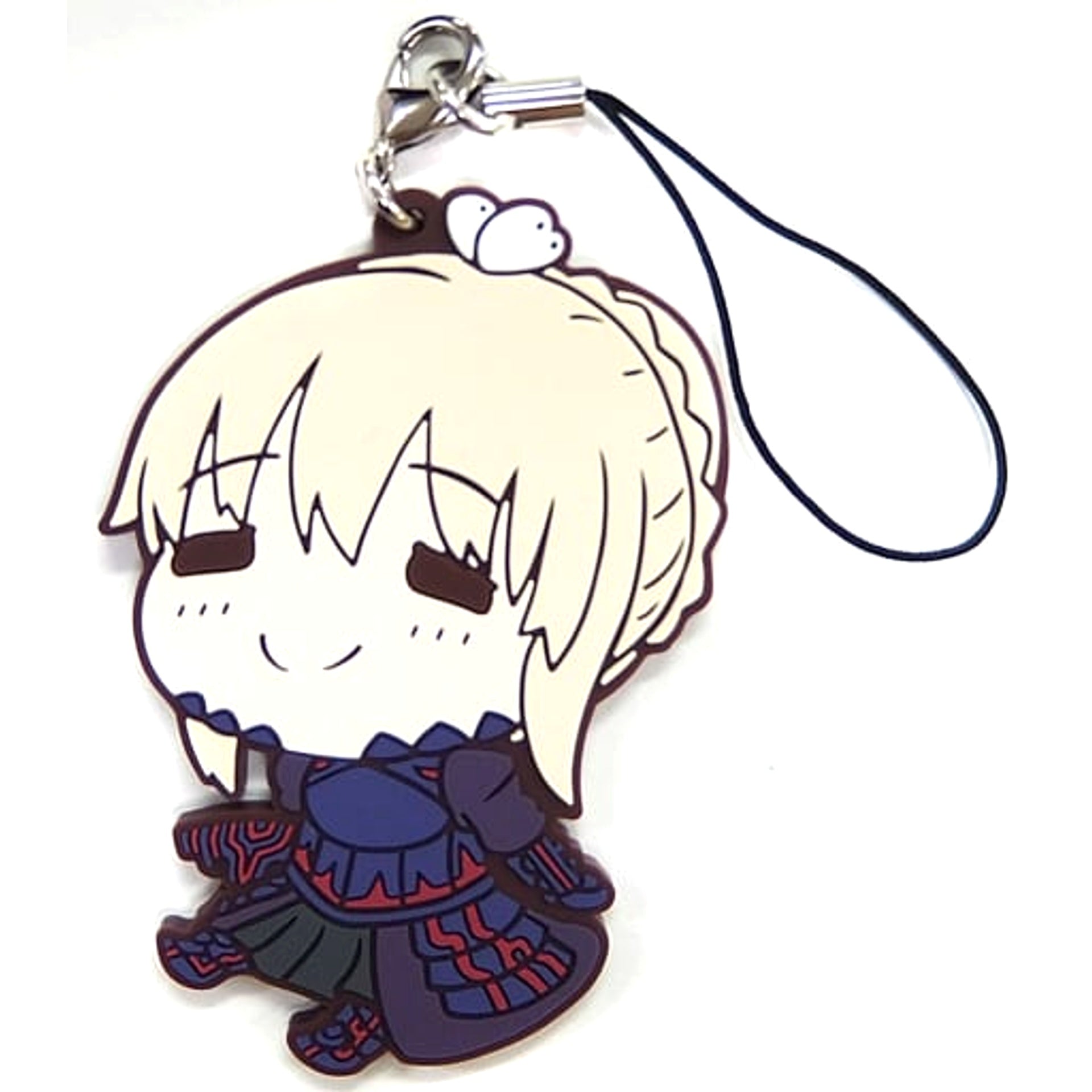 Fate/stay night: Heaven's Feel Saber Alter Ichiban Kuji Rubber Charm Nimoji Series Poya Prize E Keychains [USED]