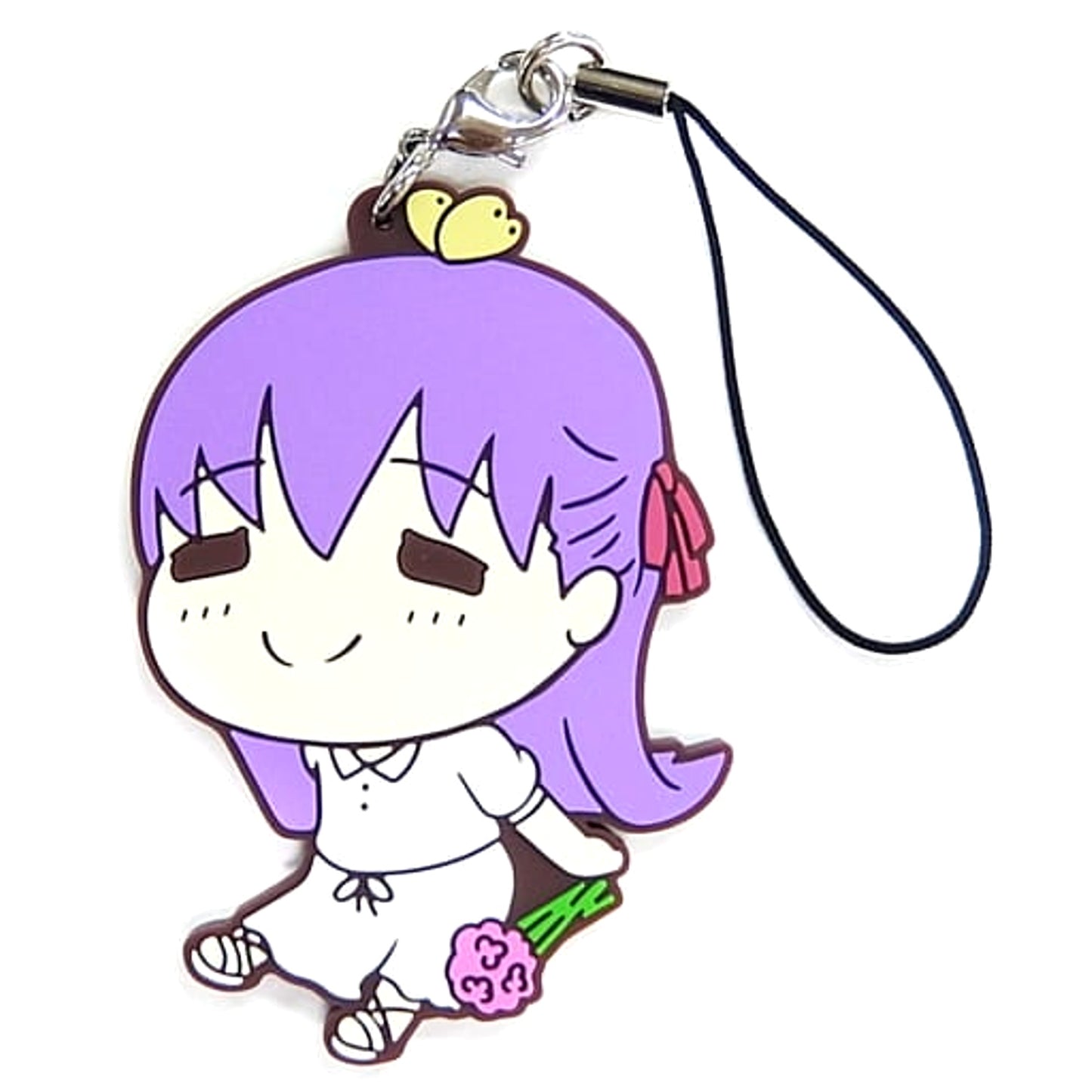 Fate/stay night: Heaven's Feel Sakura Matou Plain Clothes Ichiban Kuji Rubber Charm Nimoji Series Poya Prize E Keychains [USED]