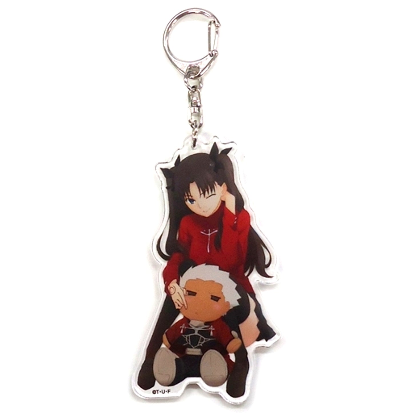 Rin Tohsaka & Archer Fate/stay night Heaven's Feel Acrylic Keychain Marui [USED]