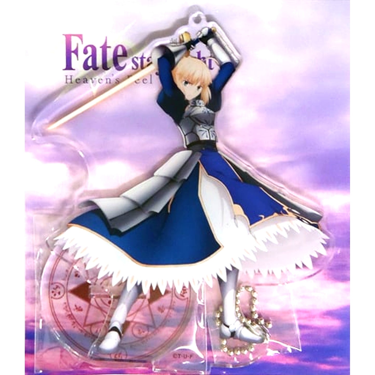 Saber Fate/stay night Heaven's Feel Movie Acrylic Mascot Theater Goods [USED]