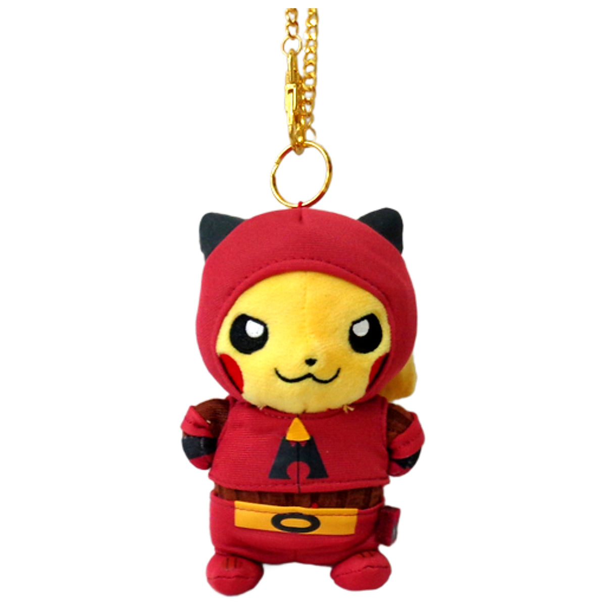 Pikachu Playing as a Team Member Team Magma Pokemon Mascot Key Chain [USED]