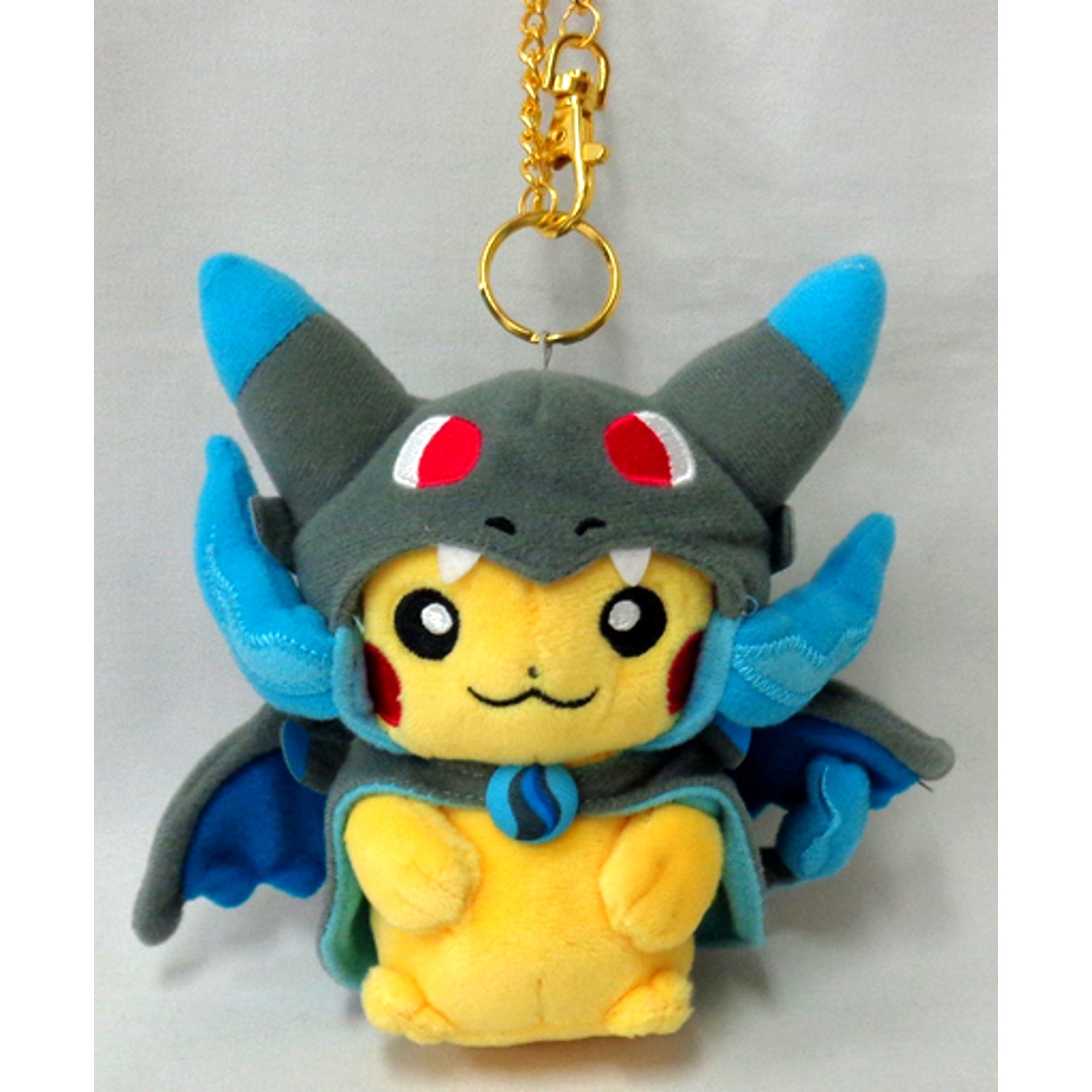 Pikachu Wearing Mega Charizard X Poncho Pokemon Mascot Pokemon Center Ltd [USED]