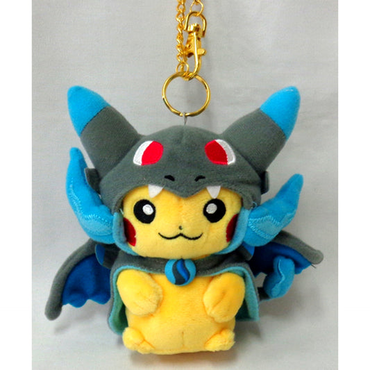 Pikachu Wearing Mega Charizard X Poncho Pokemon Mascot Pokemon Center Ltd [USED]