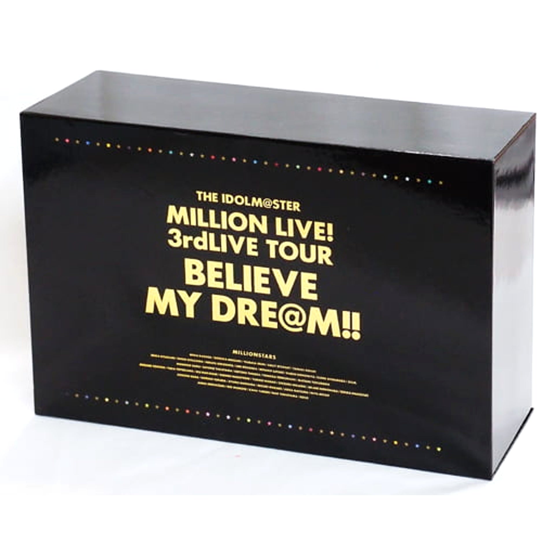 THE IDOLM@STER Million Live! Special Storage Box 3rd Llive Ver. 3rd LIVE TOUR BELIEVE MY DREAM!! Exclusive Official Concert Light Set Included Item [USED]