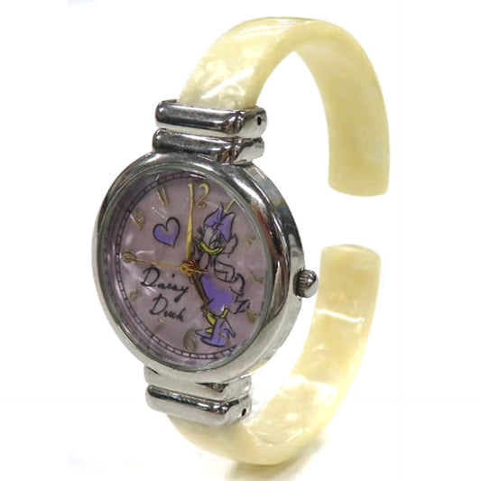 Disney Daisy Duck Disney Characters Premium Rhinestone Bangle Watch [USED]